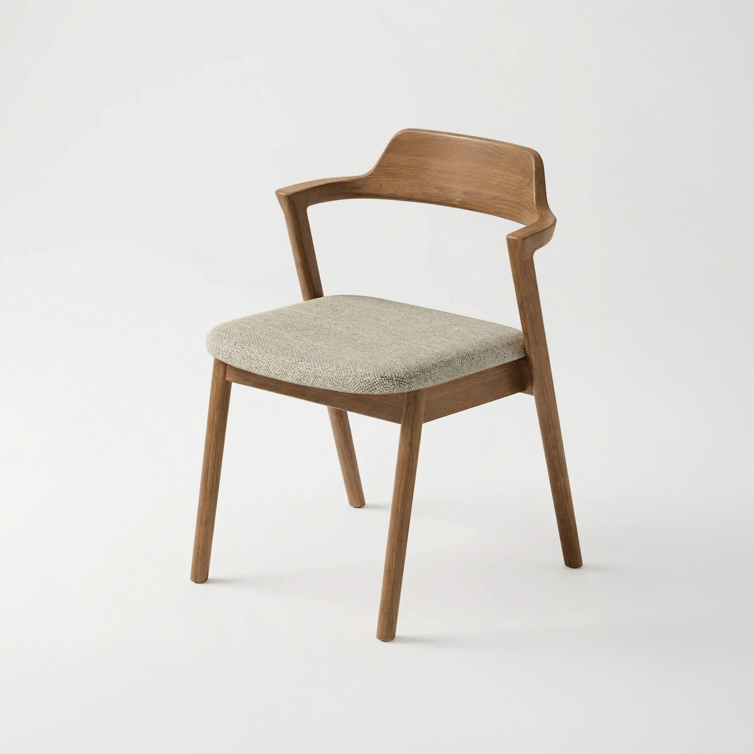 Wood Chair Semi Amr Fabric | HiVE