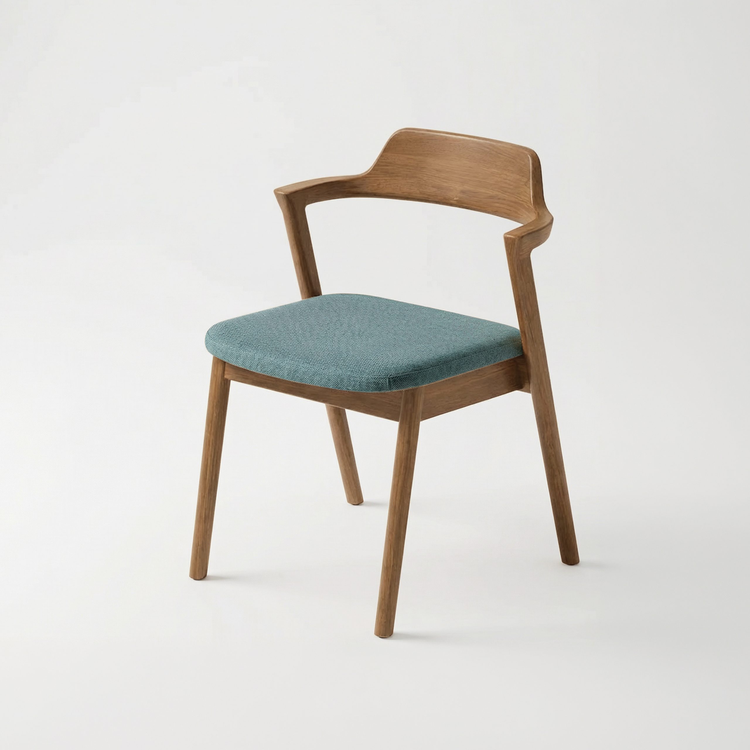 Wood Chair Semi Amr Fabric | HiVE